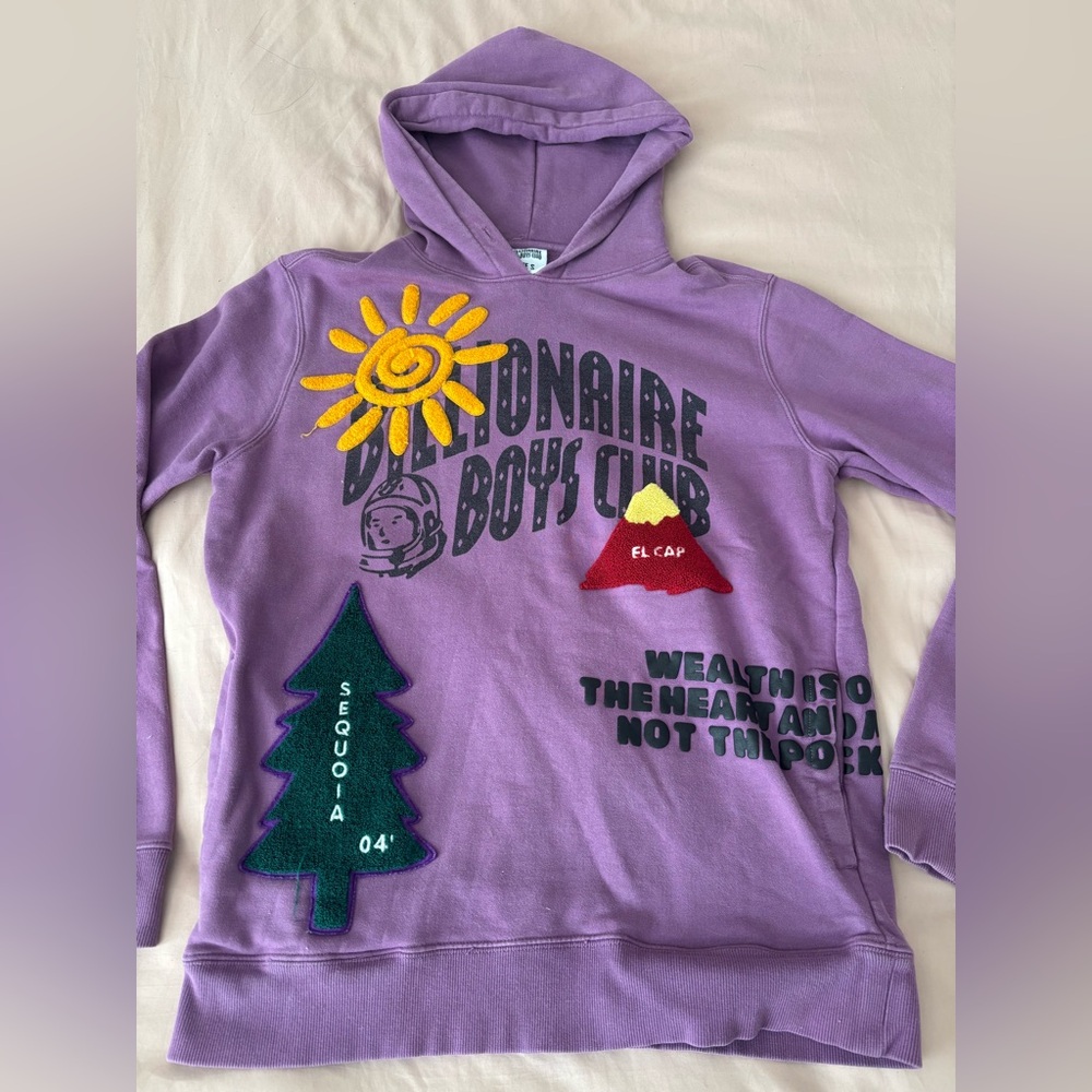 Rare Billionaire Boys Club BBC Purple Graphic Hoodie